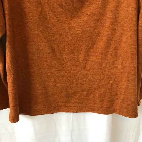 Claudine wool mix scoop neck 3/4 sleeve top - Picture 4 of 10
